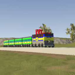 Small GYSEV V43 321 + 4 IC2G Coaches