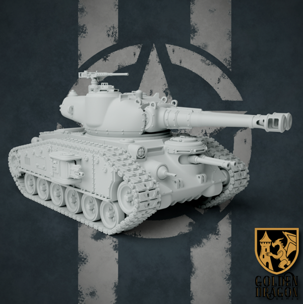 MARCHER Empires At War: (USA) M68 Timberwolf Heavy Tank
