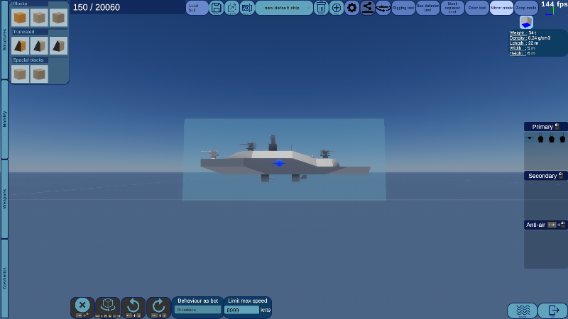 new default ship