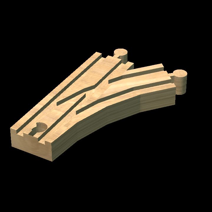 Wooden Track Y Rcurv 2M