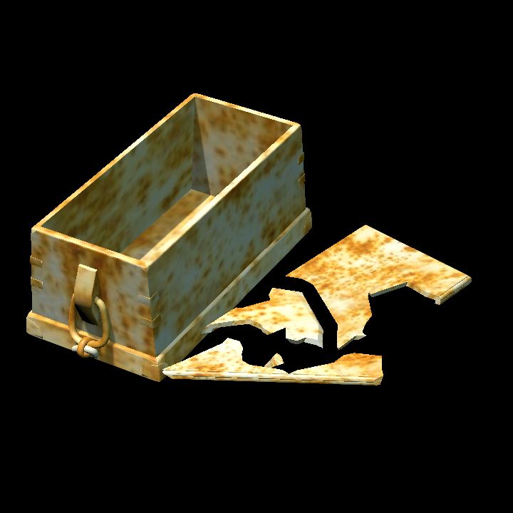 Chest broken lid - rusty 2
