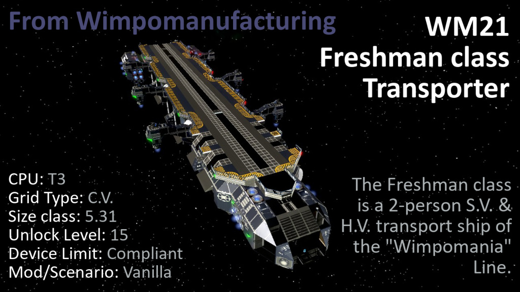 WM21 Freshman class Transporter preview
