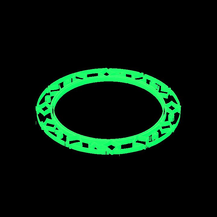 A glowing sigil - green circle 2