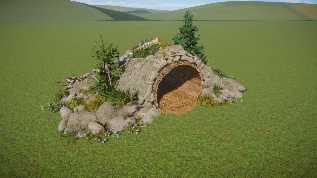 Taiga Log Burrow Shelter
