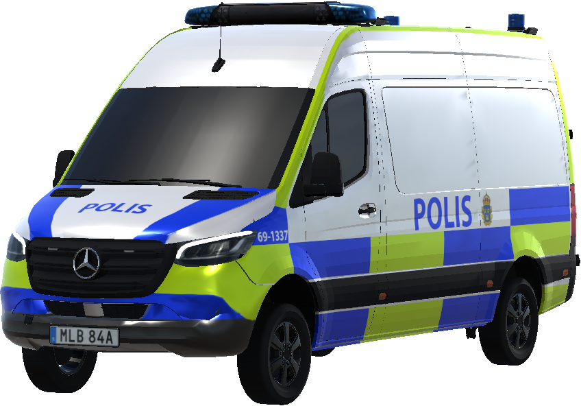 MB Sprinter Swedish police preview