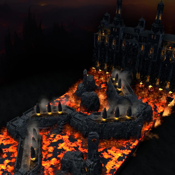 Valvae Damnationis (Gates of Damnation) - Hell Palace Entry, 69x36