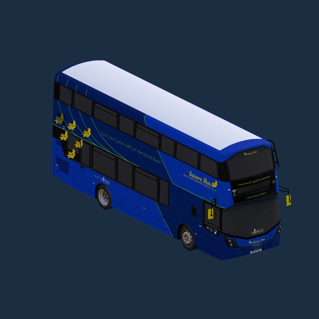 Wright Eclipse Gemini 3 B5LH NorBus Sussex Bus Hybrid Branded