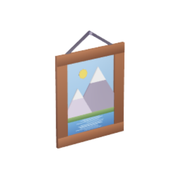 Hanging Simple Daytime Mountain Art
