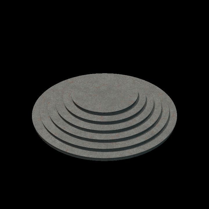 Round platform 6 steps