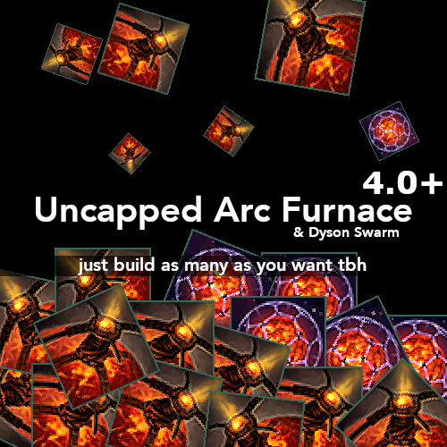 Uncapped Arc Furnace / Dyson Swarm