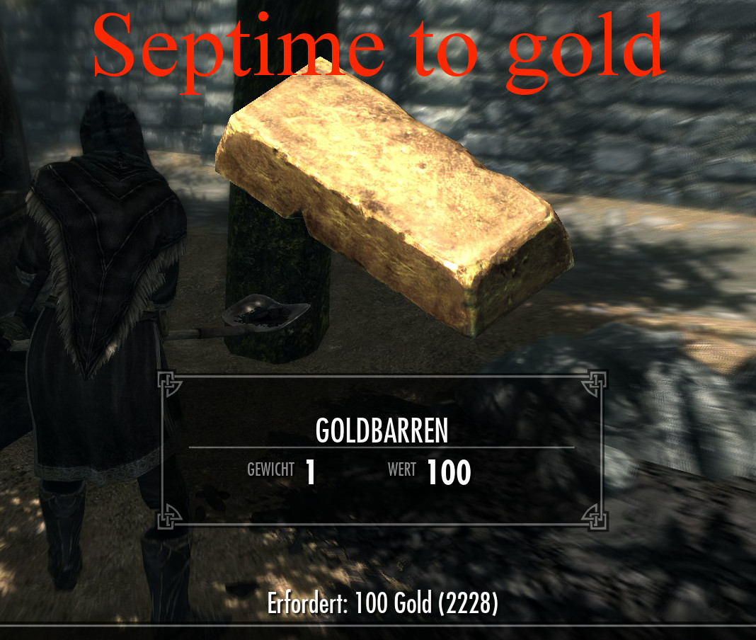 Septims to gold