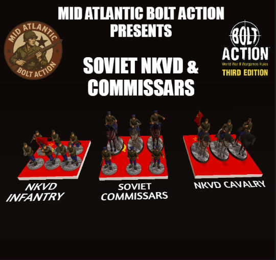 Mid Atlantic Bolt Action MABAA Soviet NKVD & Commissars