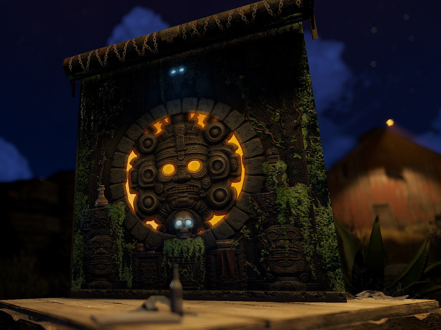 Forbidden Mayan Temple Garage Door thumbnail 10