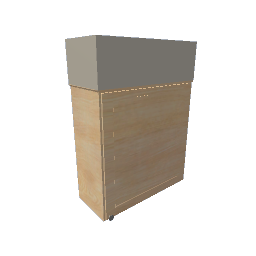 75cm Wide Hanging Cabinet - Right