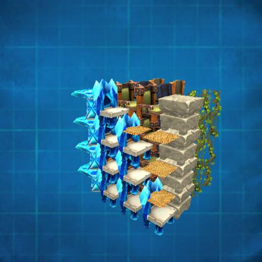 4 tables + 8 wooden chairs, stones, ... + ... H4L2R1D4