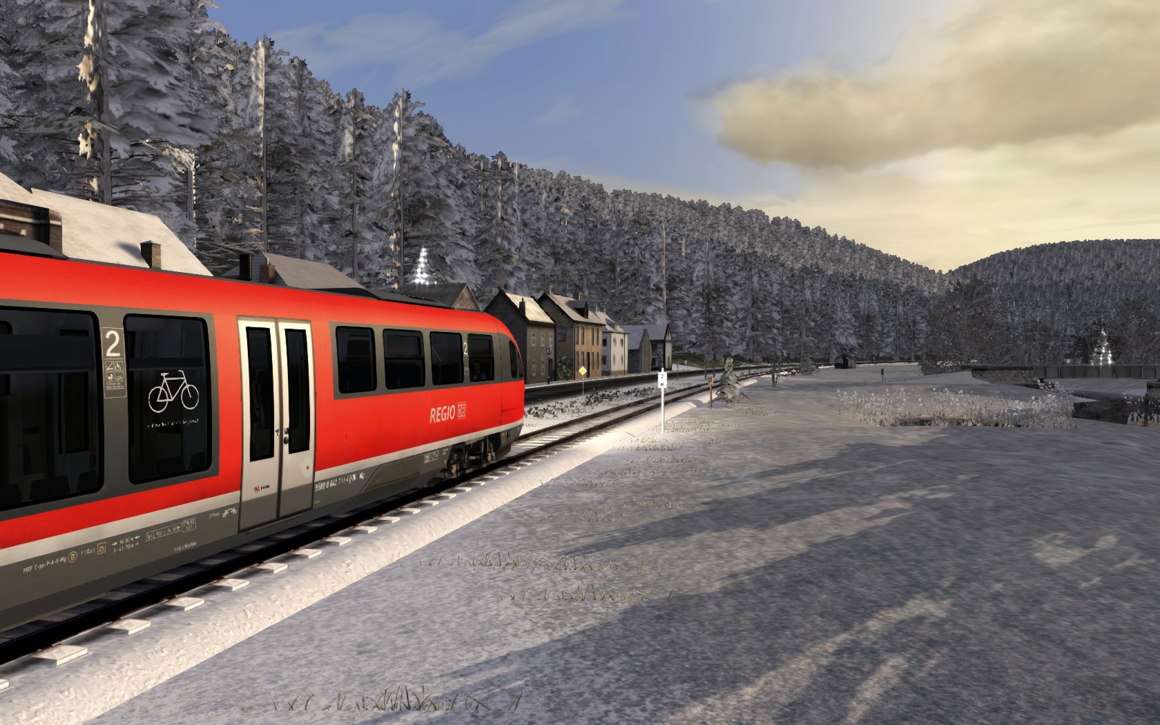 Durch den Schnee in den Wallfahrtsort