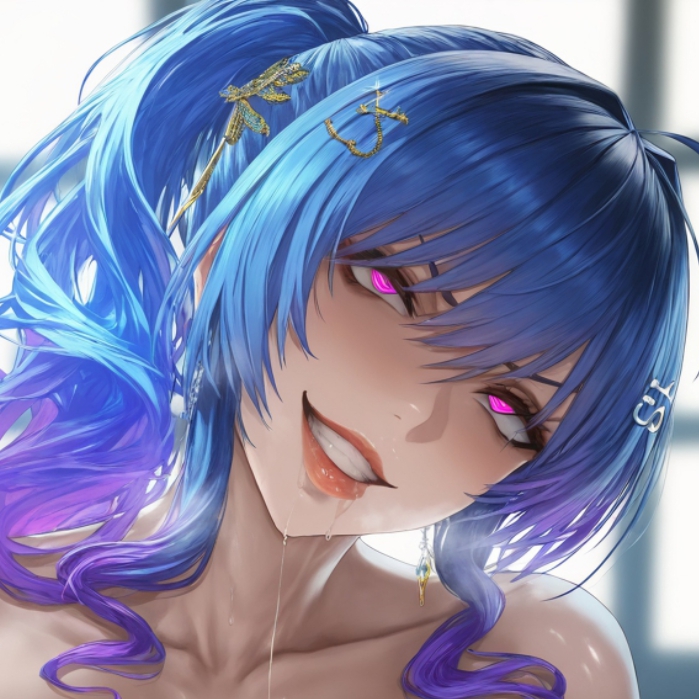 一脸痴女相