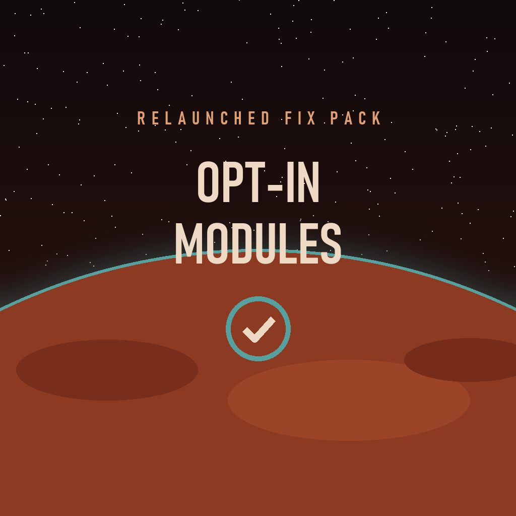 Relaunched Fix Pack: Opt-In Modules preview