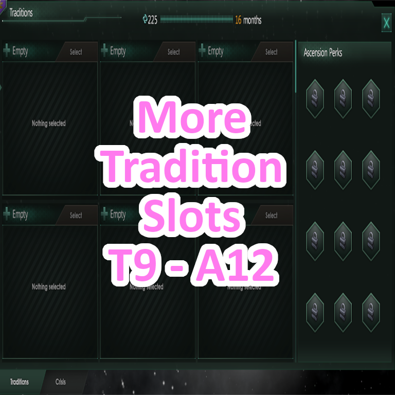 More Tradition Slots T9-A12 (v3.14)