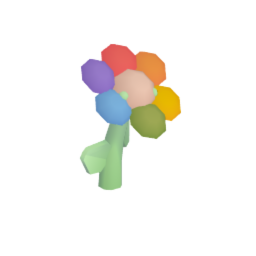 rainbow flower