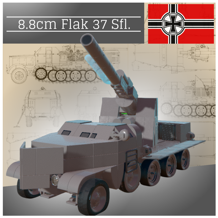 8.8cm Flak 37 Sfl. (by N.Phil)