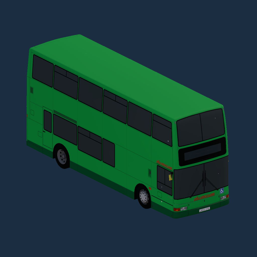 Dennis Trident President 2 door 9.9m Nu-Venture Green