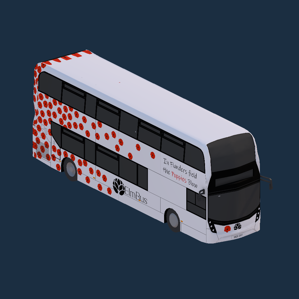 ElmBus Enviro 400 MMC 11.5M Poppy Bus