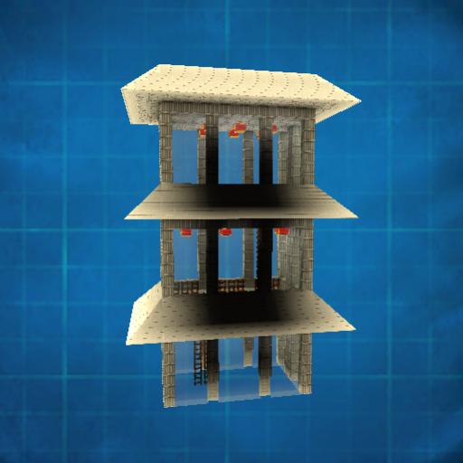 Three-roof house