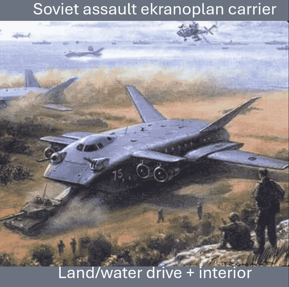 Soviet assault Ecranplan carrier