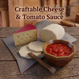 Craftable Cheese & Tomato Sauce – Project Zomboid Mod
