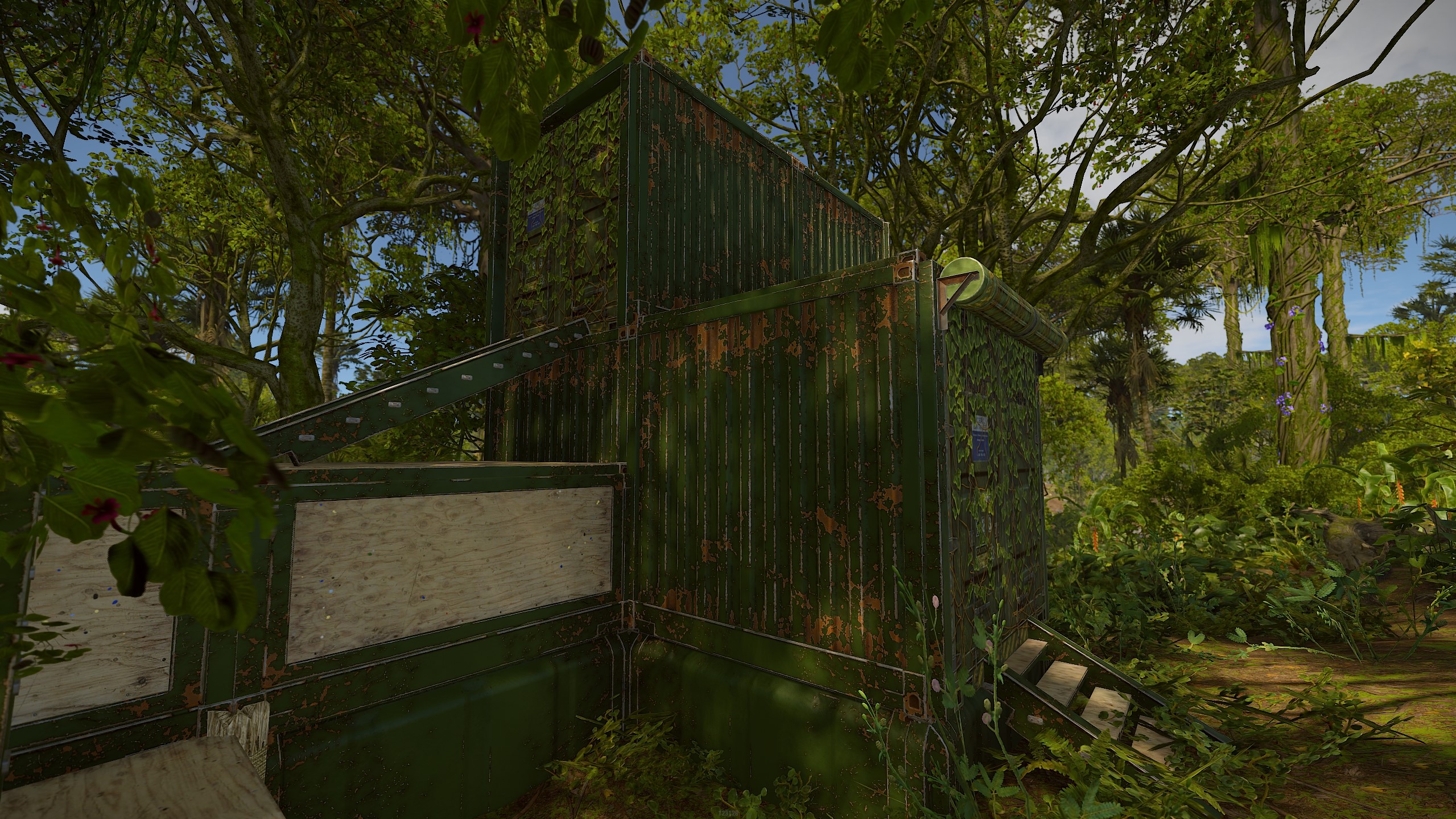 Cobalt Jungle Container Garage Door thumbnail 8