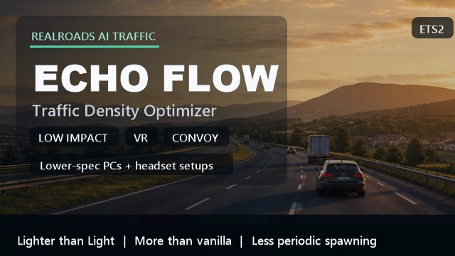 RealRoads AI Traffic - Echo Flow | Low Impact ETS2 Traffic