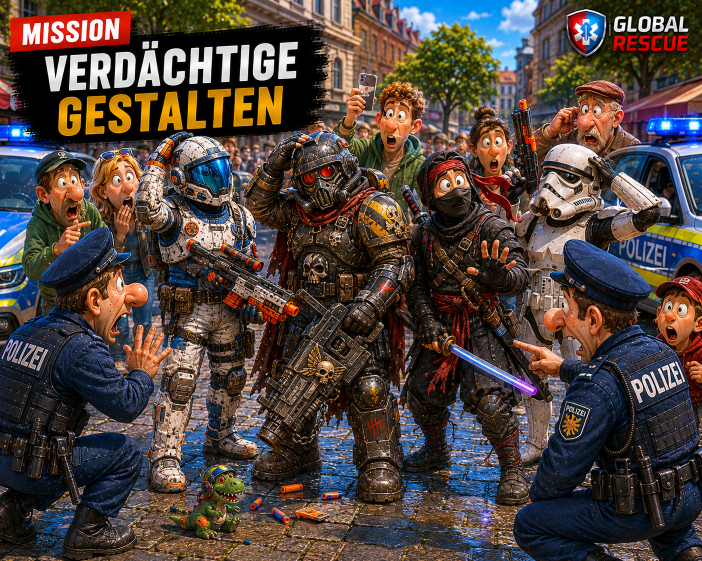Verdächtige Personen auf der Straße