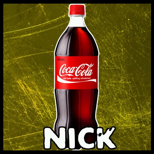 Coca-Cola bottle for Nick