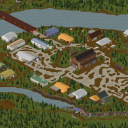 Old McCoy Crossing survivor camp (B42) – Project Zomboid Mod