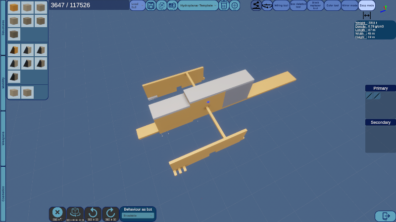 Hydroplanar Template
