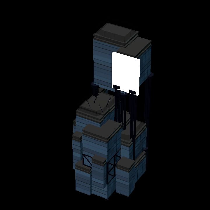 Low Poly Scifi Towers B 5 