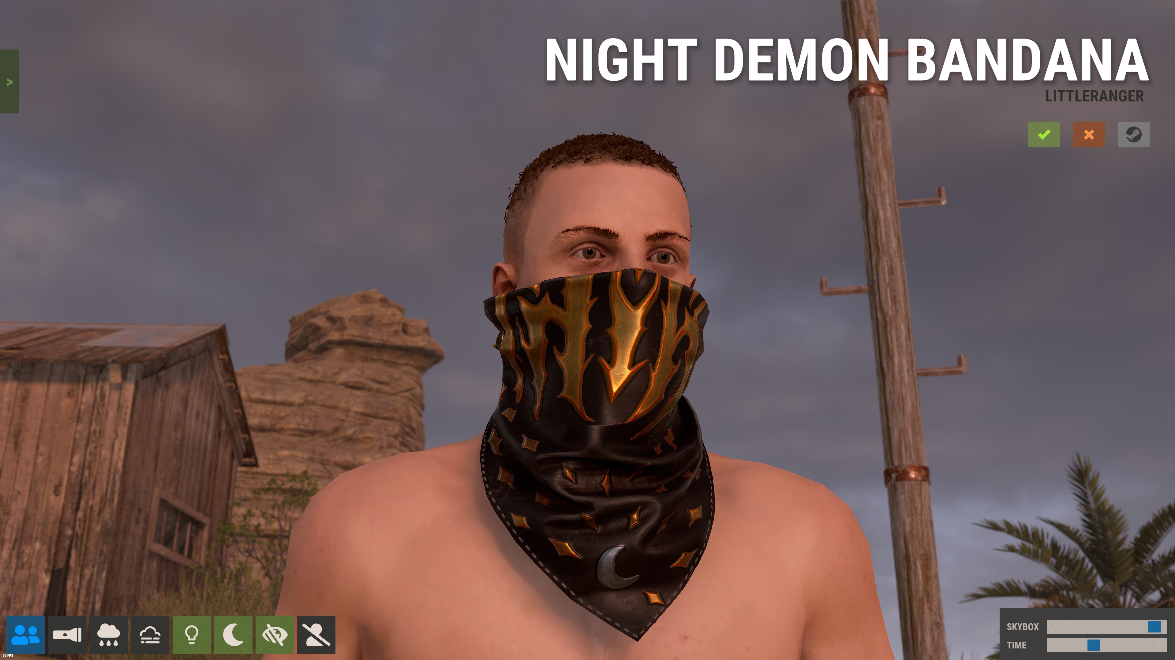 Night Demon Bandana thumbnail 2