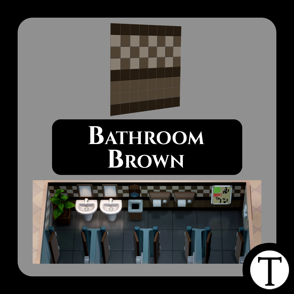 Bathroom Brown Wallpaper