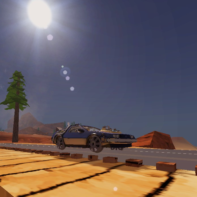 DeLorean DMC-12 BTTF Part 3 (Rail Wheels)