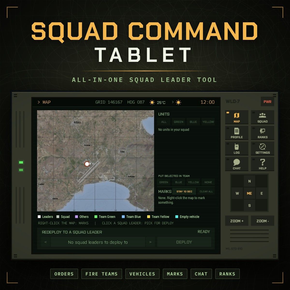 Squad Command Tablet