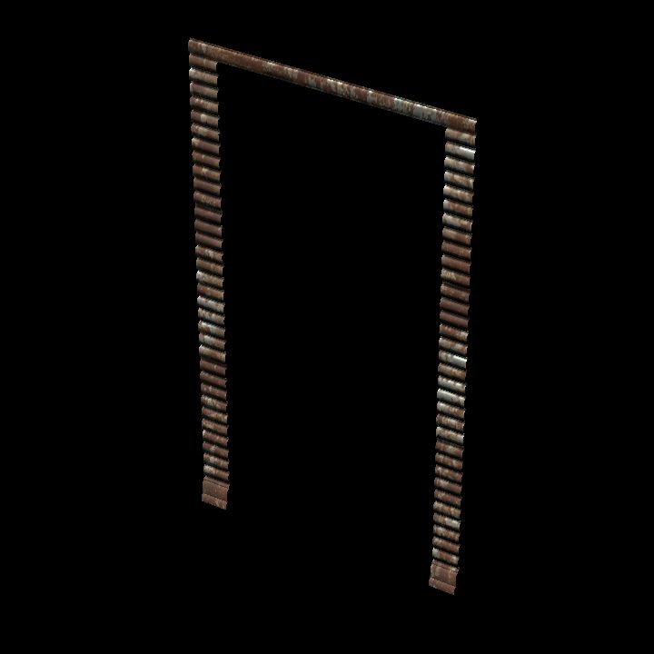 Corrugated wall door rusty #5