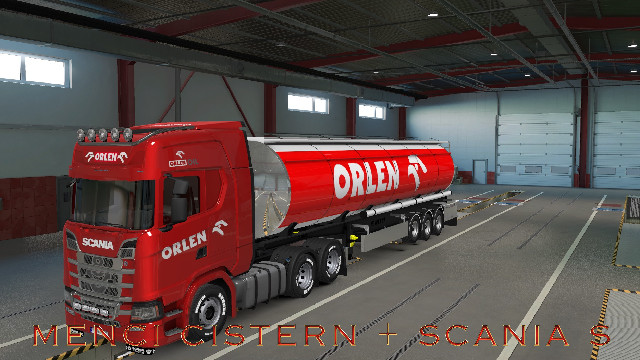 Orlen skin for Scania S and Menci Cistern ETS2 1.37