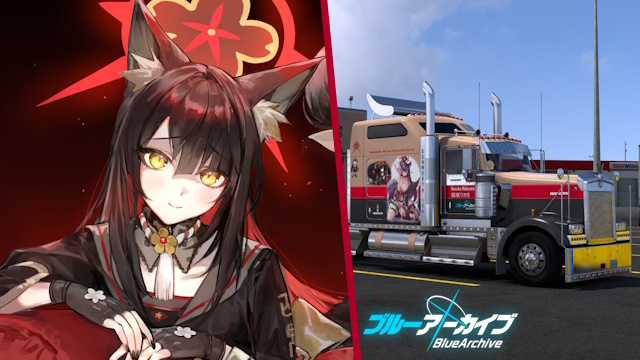 Kenworth W900 Kosaka Wakamo - Blue Archive [Combo Skin]