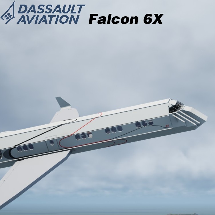 Softbody AIR LINER Dassault Falcon 6X