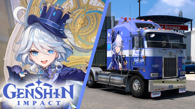 Kenworth K100 Furina - Genshin Impact Skin