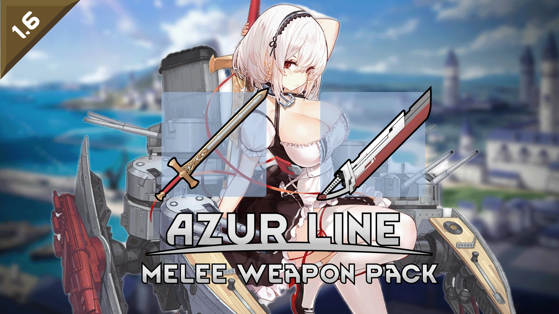 Azur Lane melee weapon pack