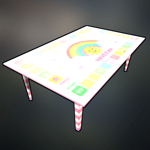 table rainbow sunshine