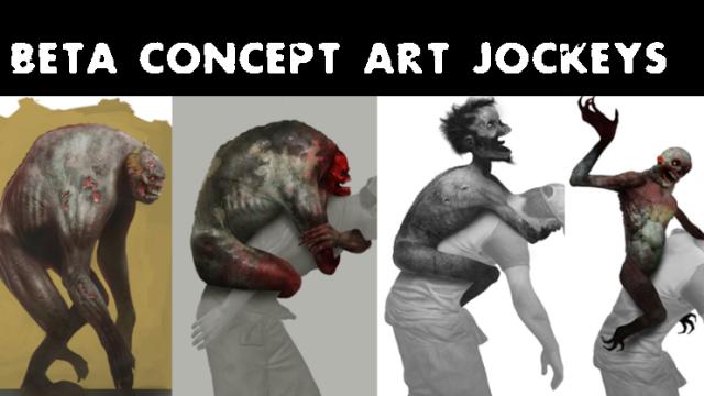 Beta concept art jockey's + l4d1 jockey (RNG)