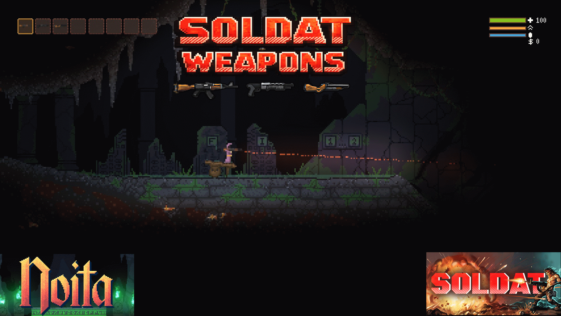 Soldat Weapons preview